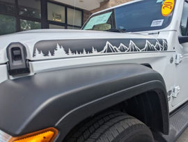 Jeep Wrangler JT Wrangler Gladiator Side Hood Stripe Graphic Vinyl Sport (18-22)