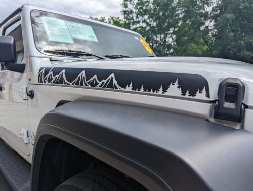 Jeep Wrangler JT Wrangler Gladiator Side Hood Stripe Graphic Vinyl Sport (18-22)