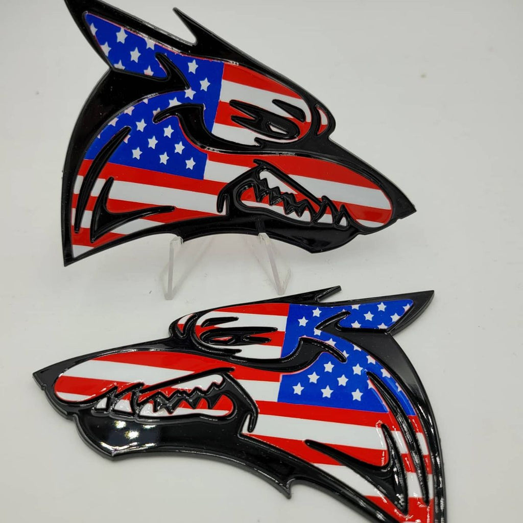 Coyote Growler Fender Badges USA Design (Pair- 2015 - 22)
