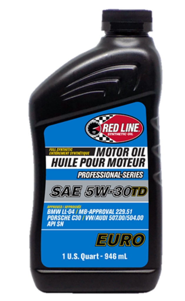 Red Line Professional Series Euro 5W30 TD Motor Oil - Quart