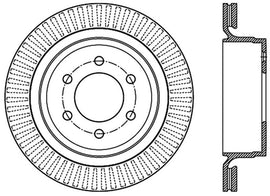 StopTech 12-19 Ford F-150 (w/Manual Parking Brake) Slotted Sport Brake Rotor
