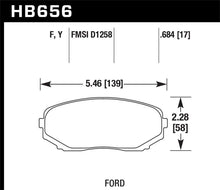 Load image into Gallery viewer, Hawk 07-15 Ford Edge / 07-15 Lincoln MKX / 07-17 Mazda CX-9 LTS Street Front Brake Pads