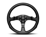 Momo Competition Steering Wheel 350 mm - Black AirLeather/Black Spokes