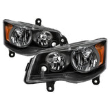 xTune 11-17 Dodge Grand Caravan OEM Style Headlights - Black (HD-JH-CHRTC08-AM-BK)