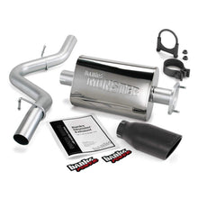 Load image into Gallery viewer, Banks Power 04-06 Jeep 4.0L Wrangler Unlimited Monster Exhaust Sys - SS Single Exhaust w/ Black Tip