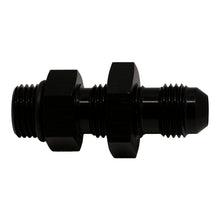 Load image into Gallery viewer, DeatschWerks 6AN O-Ring Male to 6AN Male Flare Bulkhead Include Nut - Anodized Matte Black