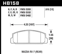 Load image into Gallery viewer, Hawk 86-95 Mazda RX-7 HPS Street Rear Brake Pads