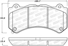 Load image into Gallery viewer, StopTech Performance 09-15 Cadillac CTS Front Brake Pads