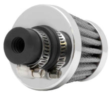 Load image into Gallery viewer, K&amp;N 2in Base OD x .375in Flange ID x 1.75in H Rubber Base Crankcase Vent Filter - White