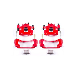 Power Stop 94-98 Ford Mustang Front Red Calipers w/Brackets - Pair