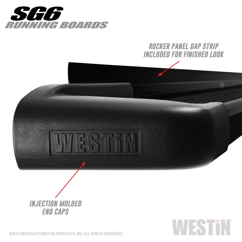 Westin SG6 Black Aluminum Running Boards 89.50 in