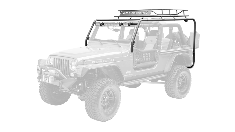 Body Armor 4x4 97-06 Jeep Wrangler TJ Cargo Roof Rack Box 1 Of 2