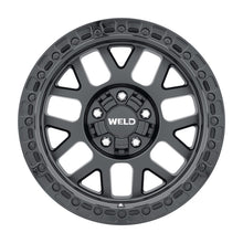Load image into Gallery viewer, Weld Off-Road W104 17X9.0 Cinch 5X114.3 5X127 ET-12 BS4.50 Satin Black Gloss Black 78.1
