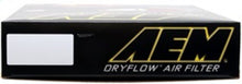 Load image into Gallery viewer, AEM 10 Ford Mustang GT 4.6L V8 12.25in OS Length x 9.625in OS Width x 2.5in H DryFlow Air Filter