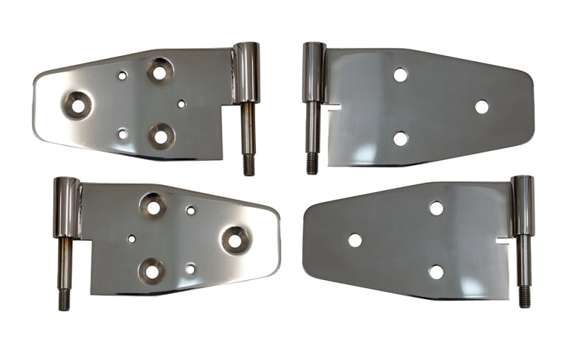 Kentrol 03-06 Jeep Wrangler TJ Door Hinge Set of 4 Pieces Polished