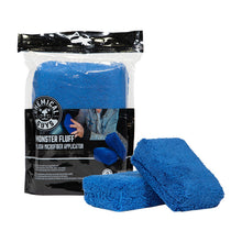 Load image into Gallery viewer, Chemical Guys Plush Microfiber Applicator - 3in x 5in x 2in - Blue - 2 Pack