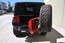 Load image into Gallery viewer, DV8 Offroad 07-18 Jeep Wrangler RS-2 Single Action Rear Bumper &amp; Tire Carrier w/ Bearing