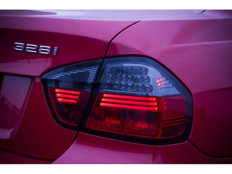 Spyder BMW E90 3-Series 06-08 4Dr LED Tail Lights Red Smoke