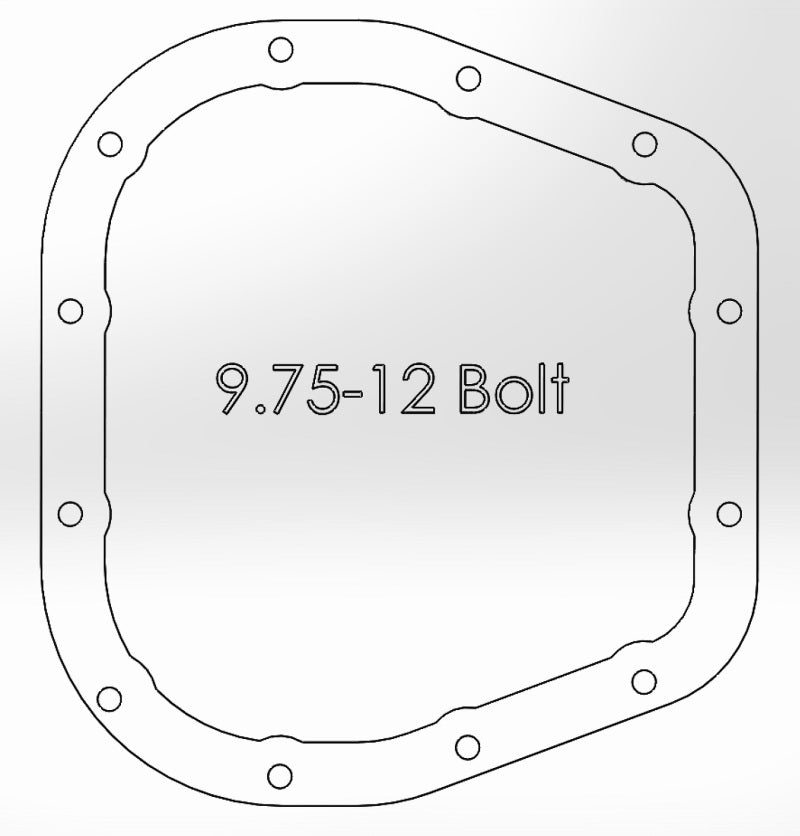 afe Rear Differential Cover (Raw; Street Series); Ford F-150 97-15 V6-3.5L (tt); 12 Bolt-9.75in