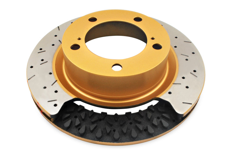 DBA 07-18 Jeep Wrangler (302mm Front Rotor) Front 4000 Series Drilled & Slotted Rotor