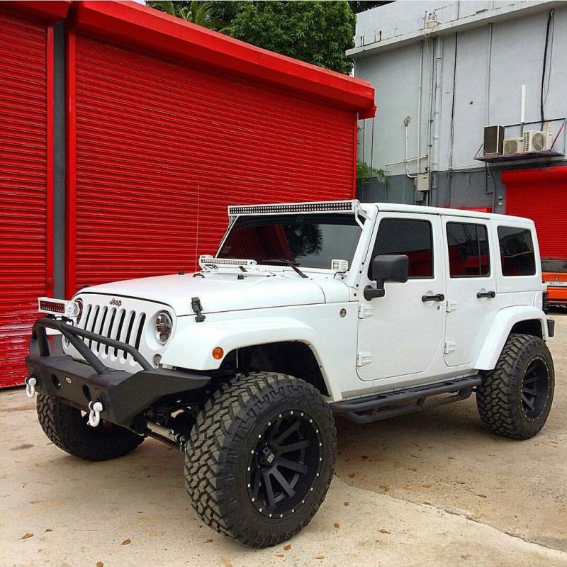 DV8 Offroad 07-18 Jeep Wrangler JK/JL FS-1 Full Length Steel Front Bumper