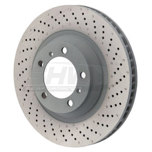 Load image into Gallery viewer, SHW 15-16 Porsche 911 Carrera 4 GTS 3.8L w/o Ceramic Brake Right Frt Drilled-Dimpled MB Brake Rotor
