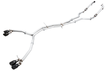 Load image into Gallery viewer, AWE Tuning Audi B9 S4 Track Edition Exhaust - Non-Resonated (Black 102mm Tips)