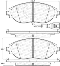 Load image into Gallery viewer, StopTech Sport 12-17 Volkswagen CC Front Brake Pads