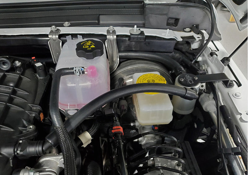 J&amp;L 18-23 Jeep Wrangler JL 3.6L Driver Side Oil Separator 3.0 - Clear Anodized