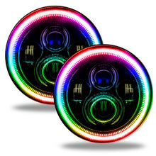 Load image into Gallery viewer, Oracle Jeep Wrangler JL/Gladiator JT 7in. High Powered LED Headlights (Pair) - ColorSHIFT