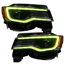 Load image into Gallery viewer, Oracle 14-21 Jeep Grand Cherokee Dynamic Headlight DRL Upgrade Kit - ColorSHIFT - Dynamic