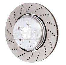 Load image into Gallery viewer, SHW 06-10 BMW M5 5.0L Left Rear Cross-Drilled Lightweight Brake Rotor
