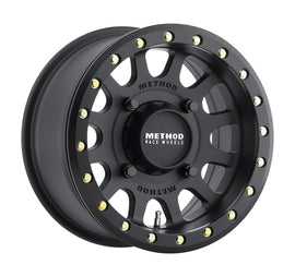 Method MR401 UTV Beadlock 14x7 5+2/+38mm Offset 4x136 106mm CB Matte Black w/BH-H20875 Wheel