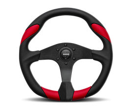 Momo Quark Steering Wheel 350 mm - Black Poly/Black Spokes