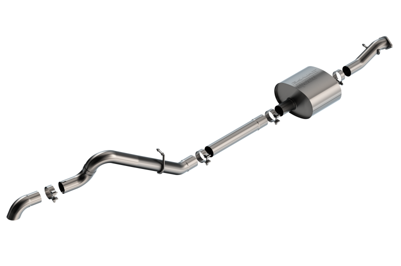 Borla 21-22 Ford Bronco 2.7L 2DR/4DR T-304 Stainless Steel Cat-Back S-Type Exhaust - Brushed