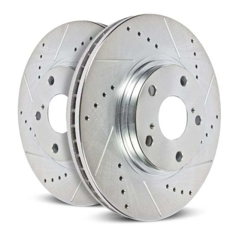 Power Stop 05-10 Chrysler 300 Front Evolution Drilled & Slotted Rotors - Pair