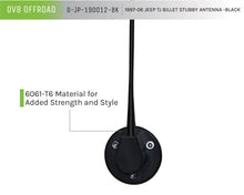 Load image into Gallery viewer, DV8 Offroad 1997-06 Jeep TJ Billet Antenna-Black