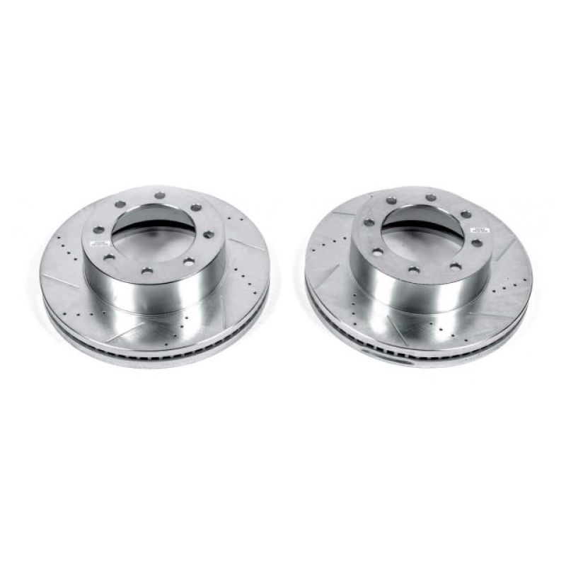 Power Stop 13-16 Ford F-450 Super Duty Front Drilled & Slotted Rotor - Pair