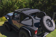 Load image into Gallery viewer, Bushwacker 07-18 Jeep Wrangler JK 4-Door Trail Armor Twill Flat Back Soft Top - Black
