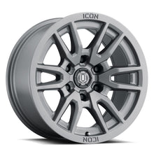 Load image into Gallery viewer, ICON Vector 6 17x8.5 6x135 6mm Offset 5in BS 87.1mm Bore Titanium Wheel