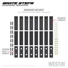 Load image into Gallery viewer, Westin Grate Steps Running Boards 75 in - Textured Black