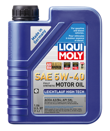 LIQUI MOLY 1L Leichtlauf (Low Friction) High Tech Motor Oil 5W40