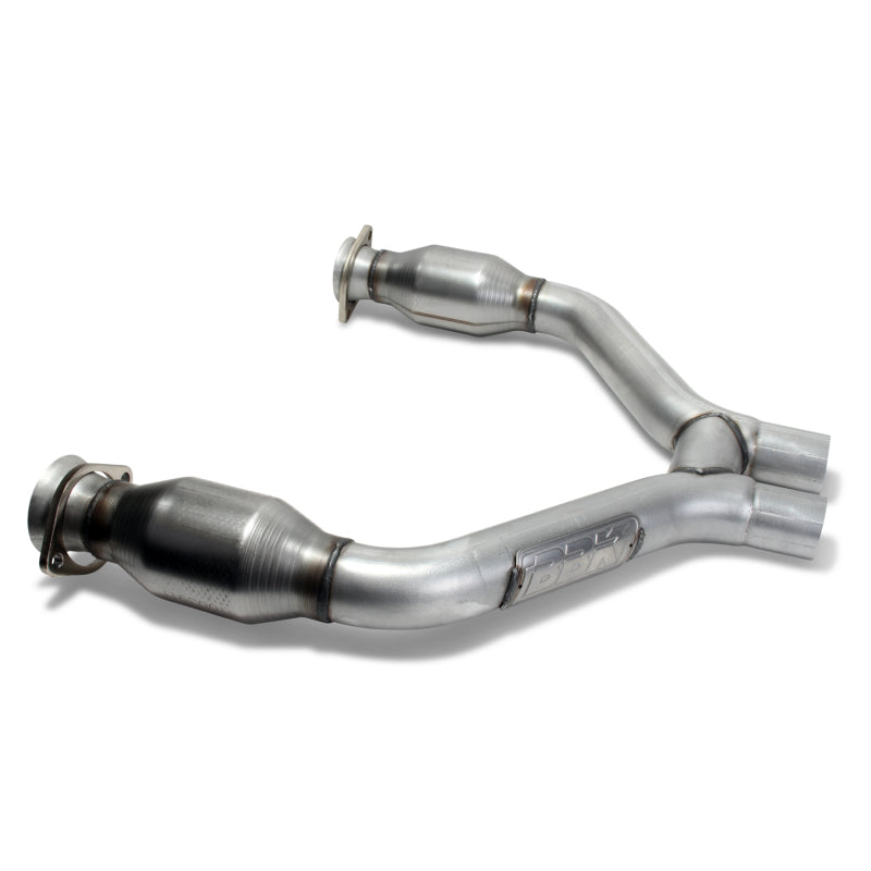BBK 2015-16 Mustang V6 Short Mid H Pipe With Converters (To Be Used With 1642 Series Headers)