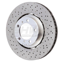 Load image into Gallery viewer, SHW 18-19 Porsche 911 Carrera 4 GTS 3.0L w/o Ceramic Brake Left Front Drilled-Dimpled LW Brake Rotor