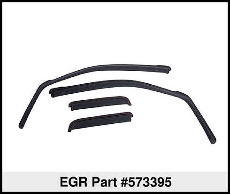 EGR 04-13 Ford F150 Crew Cab In-Channel Window Visors - Set of 4 - Matte (573395)