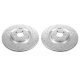 Power Stop 13-14 Ford Mustang Front Drilled & Slotted Rotor - Pair
