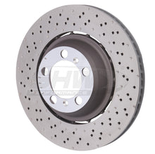 Load image into Gallery viewer, SHW 18-19 Porsche 911 GT3 4.0L w/o Ceramic Brakes Left Rear Drilled-Dimpled Lightweight Brake Rotor