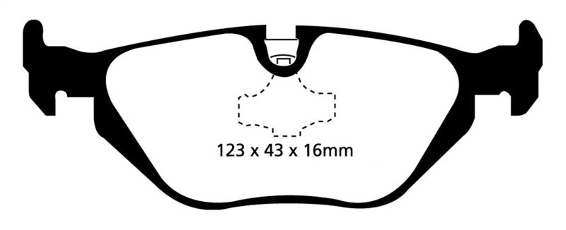 EBC 96-98 BMW Z3 1.9 Yellowstuff Rear Brake Pads