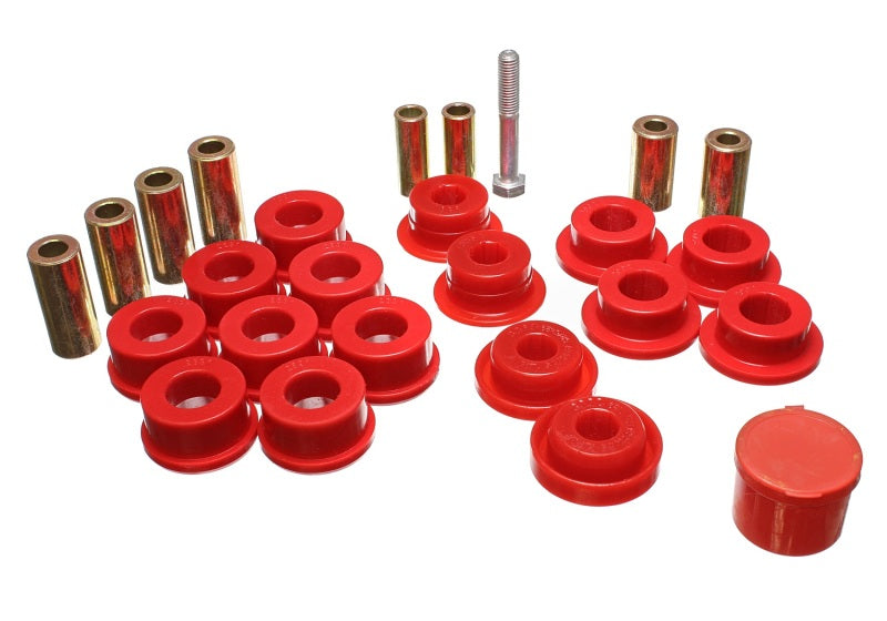Energy Suspension Control Arm Bushings - Front - Red