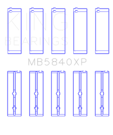 King Chrysler / Dodge Gen 3 Hemi 5.7L/6.1L/6.4L (Size STDX) Crankshaft Main Bearing Set (Set of 5)